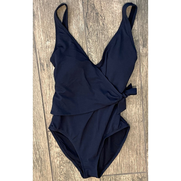 NWT Tommy Bahama Pique Colada Wrap Front Swimsuit Size 10 - Picture 8 of 8